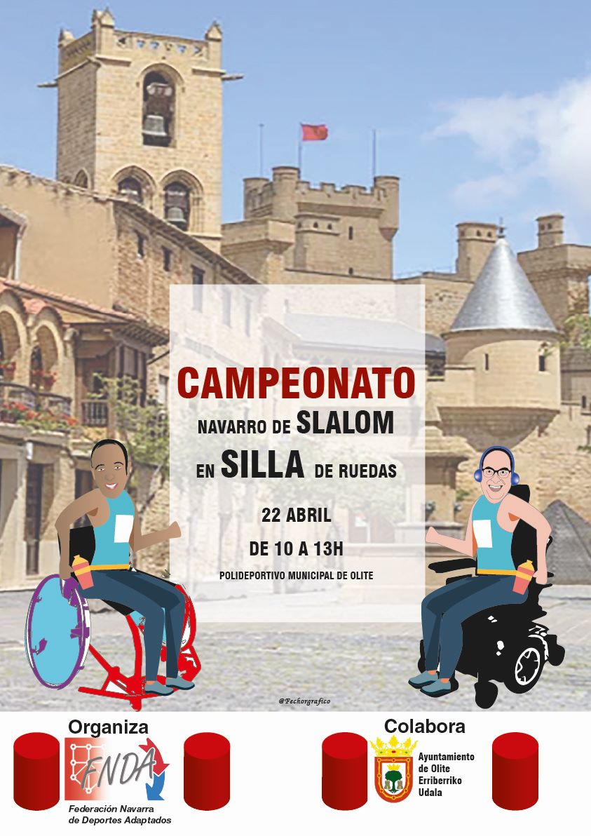 Campeonato Navarro de Slalom en Silla de Ruedas (22 abril, Olite)